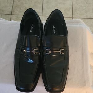 Alfani Men's Dark Leather Slip-Ons